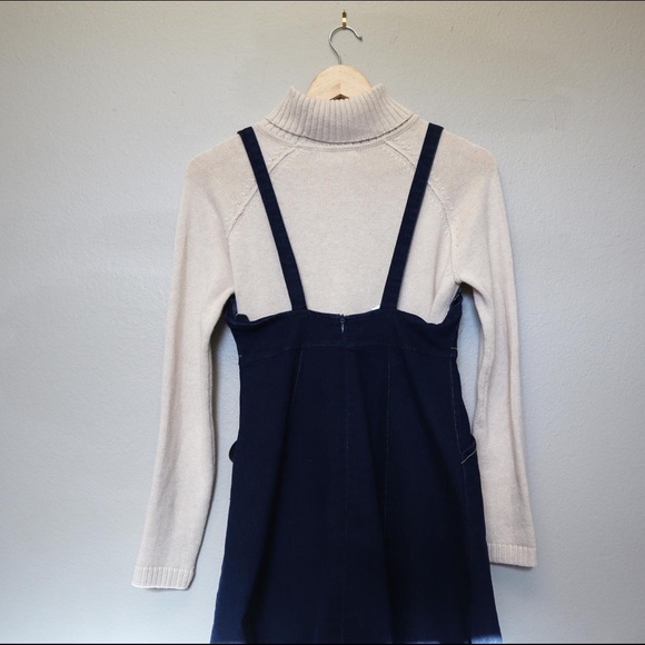Cream Sweater & Blue Overall Dress BUNDLE - Picture 5 of 5
